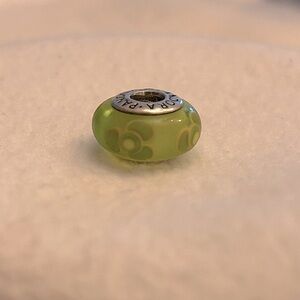 Pandora Green Murano Glass Bead